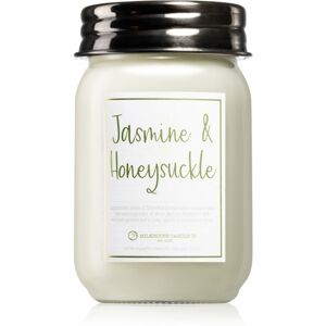 Milkhouse Candle Co. Farmhouse Jasmine & Honesuckle vonná svíčka Mason Jar 369 g