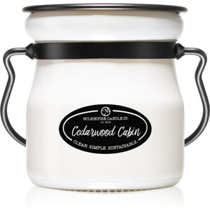 Milkhouse Candle Co. Creamery Cedarwood Cabin vonná svíčka Cream Jar 142 g