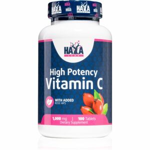 HAYA LABS High Potency Vitamin C with Rose Hips 1000 mg přírodní antioxidant 100 ks