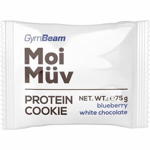 GymBeam MoiMüv Protein Cookie proteinová sušenka blueberry and white chocolate 75 g