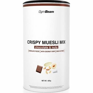 GymBeam Crispy Muesli Mix granola příchuť chocolate nuts 420 g