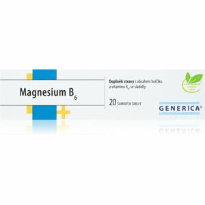 Generica Magnesium B6 doplněk stravy s vysokým obsahem hořčíku 20 ks