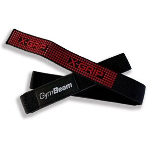 GymBeam X-Grip posilovací trhačky barva Black