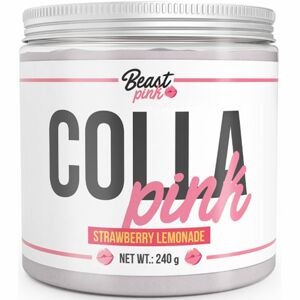 BeastPink Colla Pink prášek na přípravu nápoje s kolagenem příchuť strawberry lemonade 240 g