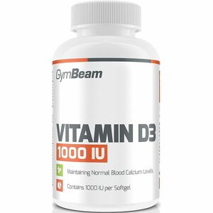 GymBeam Vitamin D3 1000 IU podpora imunity 120 ks