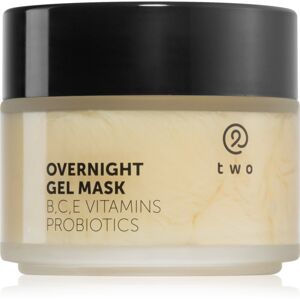 Two Cosmetics Overnight Gel Mask hydratační a vyživující pleťová maska s probiotiky 100 ml