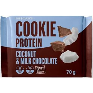 Descanti Protein Cookie proteinová sušenka příchuť Milk Chocolate & Coconut 70 g
