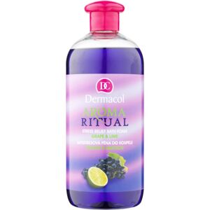 Dermacol Aroma Ritual antistresová pěna do koupele hrozny a limetka 500 ml