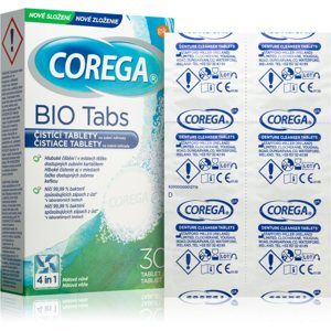 Corega Tabs Bio čisticí tablety pro snímatelná rovnátka a zubní náhrady 30 ks