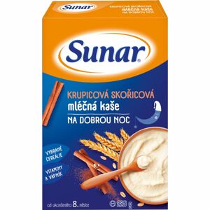 Sunar krupicová skořicová mléčná kaše na dobrou noc krupicová kaše 225 g