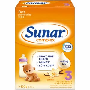 Sunar Complex 3 vanilka batolecí mléko 600 g