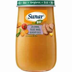 Sunar BIO zelenina, telecí maso, olivový olej dětský příkrm 190 g