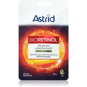Astrid Bioretinol textilní maska pro okamžité zpevnění a vyhlazení pleti s vitamíny 20 ml