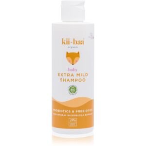 kii-baa® organic Baby Extra Mild Shampoo jemný šampon s pro a prebiotiky pro děti od narození 200 ml