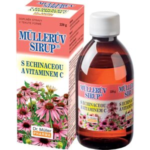 Dr. Müller Müllerův sirup® s echinaceou a vitaminem C doplněk stravy pro podporu zdraví dýchacích cest 320 g