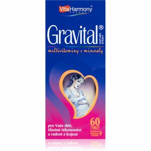 VitaHarmony Gravital multivitamin doplněk stravy pro těhotné ženy 60 ks