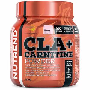 Nutrend CLA + Carnitine Powder spalovač tuků cherry punch 300 g