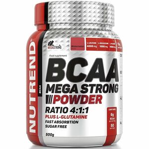 Nutrend BCAA MEGA STRONG POWDER meloun doplněk stravy s větvenými aminokyselinami 500 g