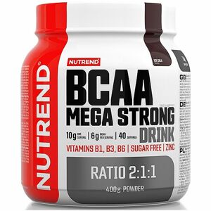 Nutrend BCAA MEGA STRONG DRINK regenerace a růst svalů příchuť cola 400 g