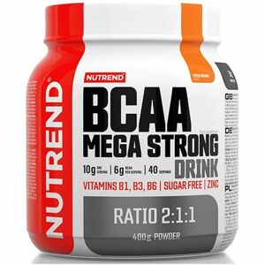 Nutrend BCAA MEGA STRONG DRINK regenerace a růst svalů příchuť orange 400 g