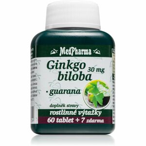 MedPharma Ginkgo biloba + Guarana doplněk stravy pro podporu zdraví kognitivních funkcí 67 ks