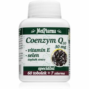 MedPharma Coenzym Q10 30mg +Vitamin E+Selen doplněk stravy pro podporu energetického metabolismu 67 ks