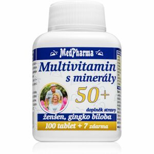 MedPharma Multivitamin s minerály 50+ doplněk stravy pro podporu paměti a vitality 107 ks