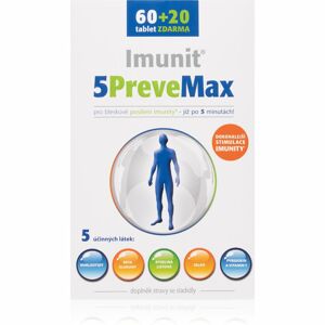 5PreveMax Imunit nukleotidy+betaglukan doplněk stravy pro podporu imunitního systému 80 ks