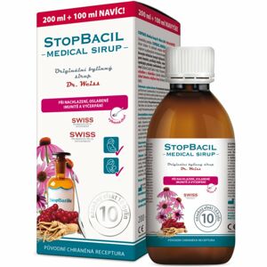 Dr.Weiss STOPBACIL Medical sirup bylinný sirup proti infekcím horních cest dýchacích 300 ml