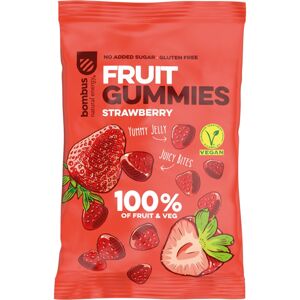 Bombus Fruit Gummies ovocné bonbóny příchuť Strawberry 35 g