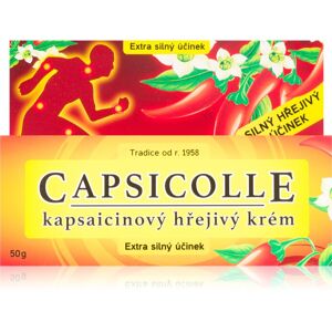 Capsicolle Capsaicin cream hřejivý krém se zesíleným účinkem na unavené svaly a klouby 50 g