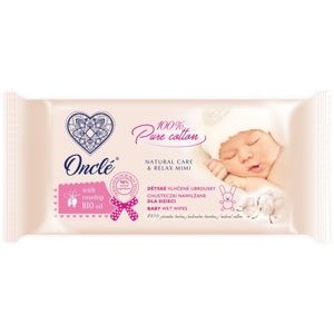 Onclé Baby vlhčené čisticí ubrousky pro děti od narození s šípkovým olejem 54 ks