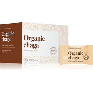 DoktorBio Organic chaga mushroom with rosehip powder doplněk stravy pro podporu imunitního systému 28 ks