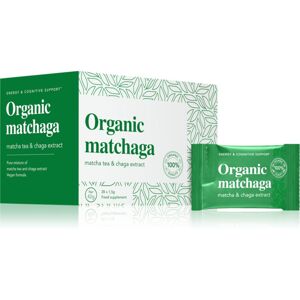 DoktorBio Organic matchaga Matcha & Chaga extract doplněk stravy pro udržení energie a kognitivní výkonnosti 28 ks
