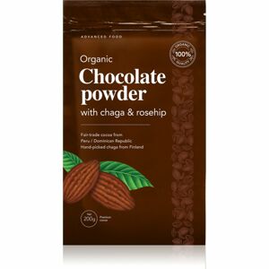 DoktorBio Organic Chocolate powder with Chaga čokoládový nápoj s čagou a šípkem 200 g