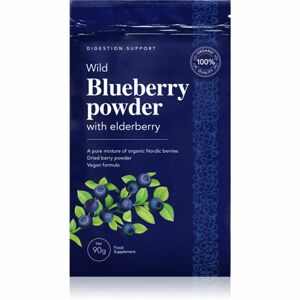 DoktorBio Wild blueberry powder with elderberry prášek z borůvek s černým bezem 90 g
