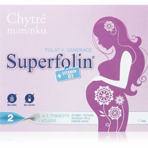 Chytré miminko Superfolin 2 MAMA doplněk stravy pro těhotné ženy 120 ks