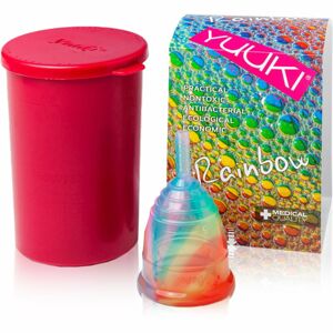 Yuuki Rainbow Jolly 1 + kelímek menstruační kalíšek velikost small (⌀ 41 mm, 14 ml) 1 ks