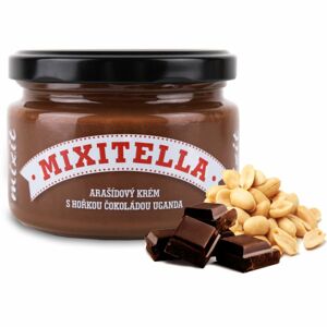 MIXIT Mixitella Arašídový krém s hořkou čokoládou Uganda ořechová pomazánka s čokoládou 250 g