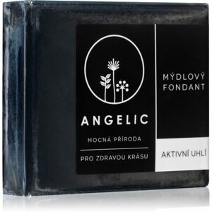 Angelic Mýdlový fondant Aktivní uhlí detoxikační mýdlo 105 g