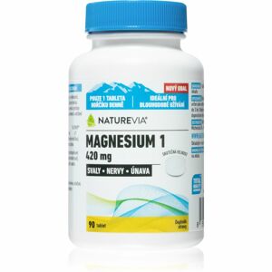 NatureVia Magnesium 1 420mg doplněk stravy s vysokým obsahem hořčíku 90 ks