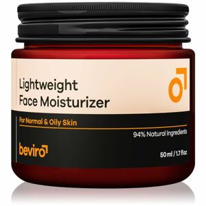 Beviro Lightweight Face Moisturizer hydratační krém pro muže 50 ml