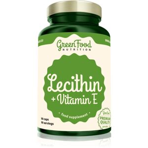 GreenFood Nutrition Lecithin + Vitamin E kapsle pro normální činnost nervové soustavy 90 cps