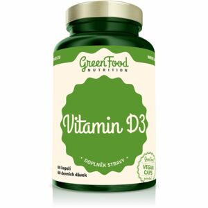 GreenFood Nutrition Vitamín D3 kapsle doplněk stravy pro podporu imunitního systému 60 ks