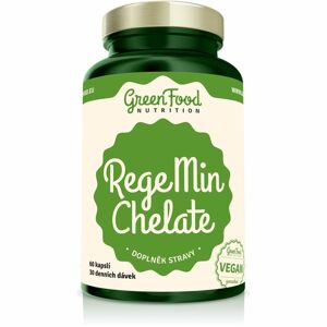 GreenFood Nutrition RegeMin Chelát doplněk stravy pro krásné vlasy, pleť a nehty 60 ks