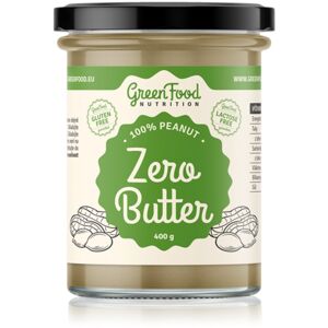 GreenFood Nutrition Zero Butter 100% Peanut ořechová pomazánka 400 g