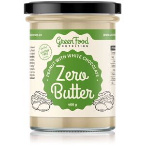 GreenFood Nutrition Zero Butter Peanut Butter with White Chocolate ořechová pomazánka s čokoládou 400 g