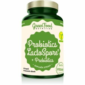 GreenFood Nutrition Probiotika LactoSpore® s prebiotiky doplněk stravy s prebiotiky 60 ks