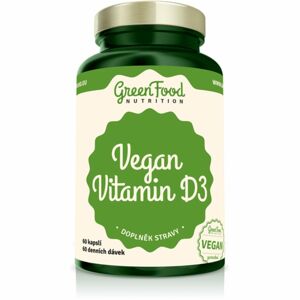 GreenFood Nutrition Vitamín D3 Vegan doplněk stravy pro podpru imunitního systému 120 ks