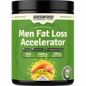 GreenFood Nutrition Performance Men Fat Loss Accelerator spalovač tuků příchuť juicy mango 420 g